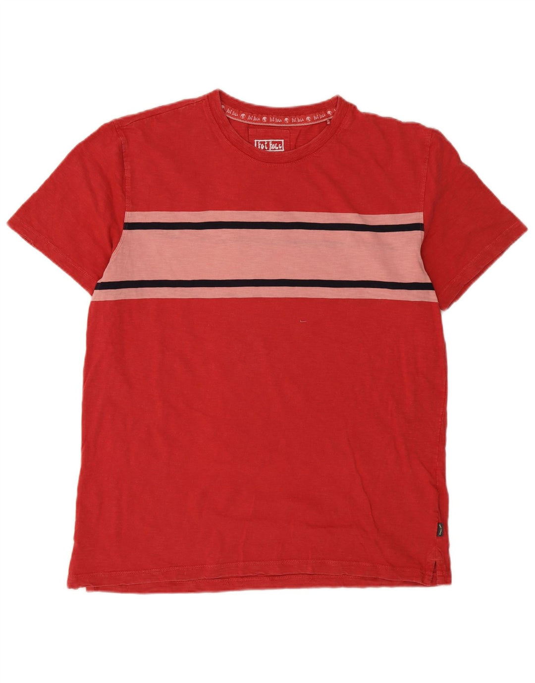 Tricou pentru bărbați Fat Face Top mare, roșu, color block din bumbac