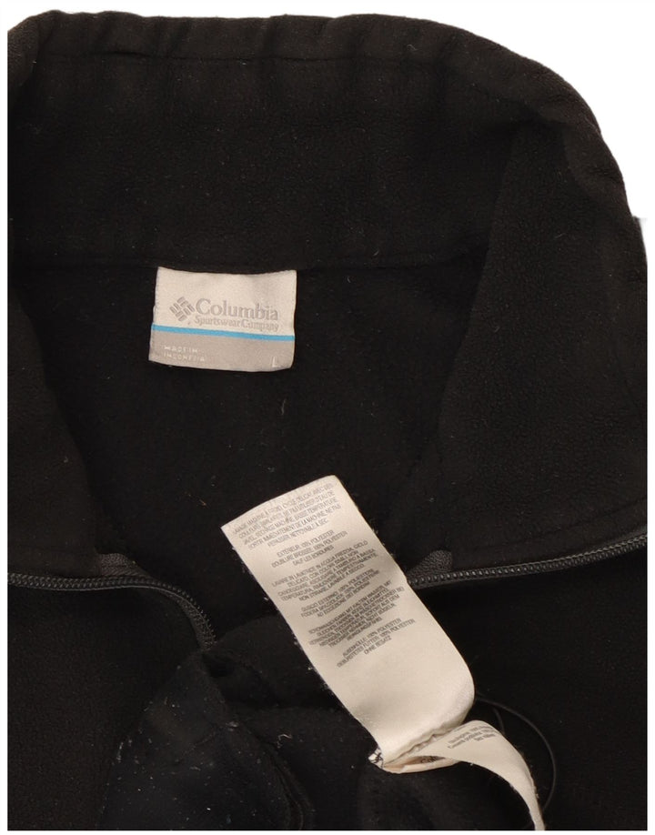 Jachetă fleece Columbia pentru bărbați UK 40, mare, negru, poliester