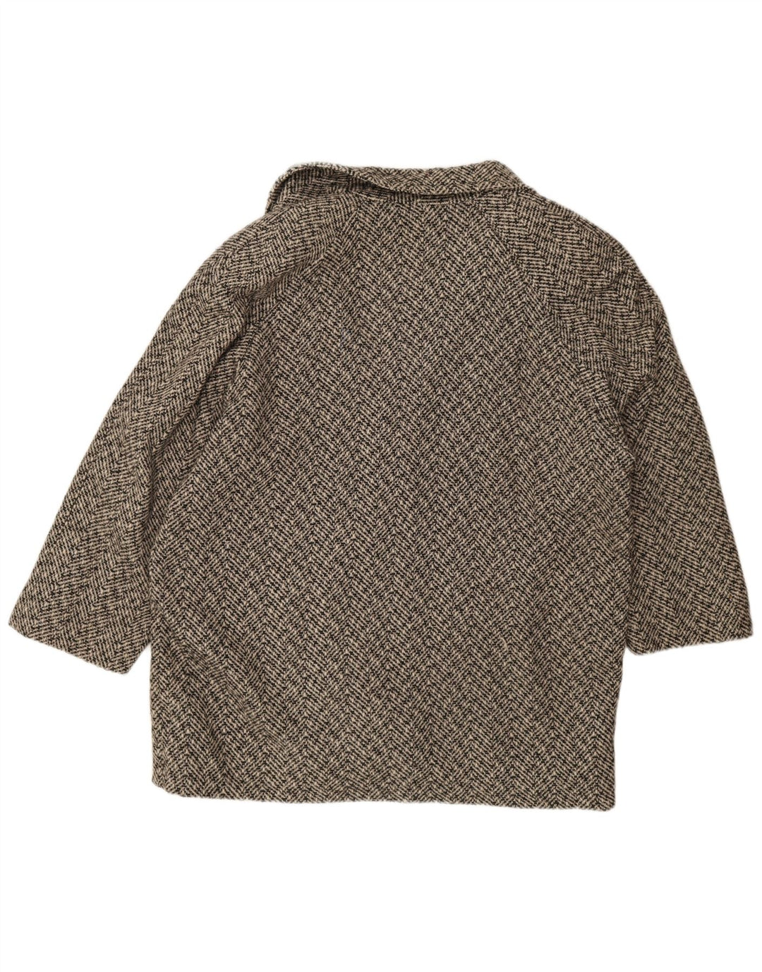 Palton dublu pentru femei Essentials Marea Britanie 20 2XL Lână gri Herringbone
