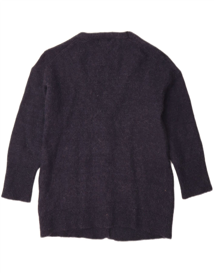 Pulover cardigan Massimo Dutti pentru femei UK 10 Poliamidă bleumarin mic