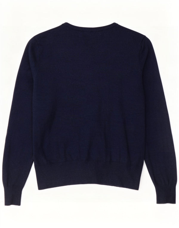 Pulover cardigan pentru femei Marks & Spencer UK 14 mare, viscoză bleumarin