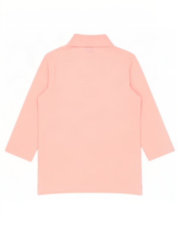 Cămașă polo Tommy Hilfiger pentru femei, cu mâneci 3/4, slim fit, UK 12, roz mediu