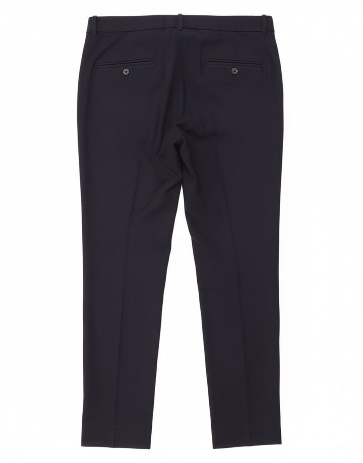 Pantaloni de costum slim pentru femei Zara L33 L30 Bleumarin