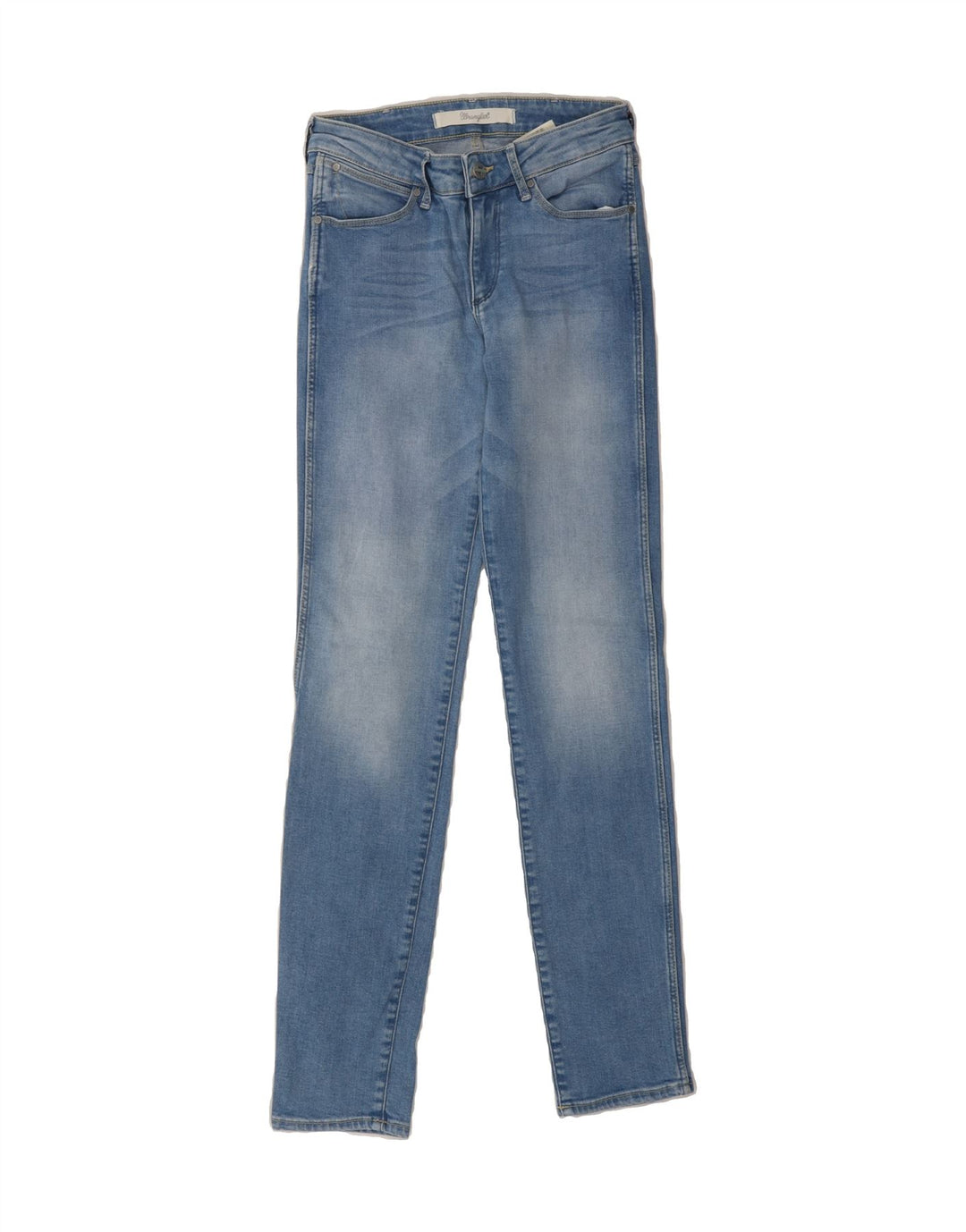 WRANGLER Womens Evalyn Slim Jeans W26 L32 Blue Cotton Vintage Wrangler and Second-Hand Wrangler from Messina Hembry 