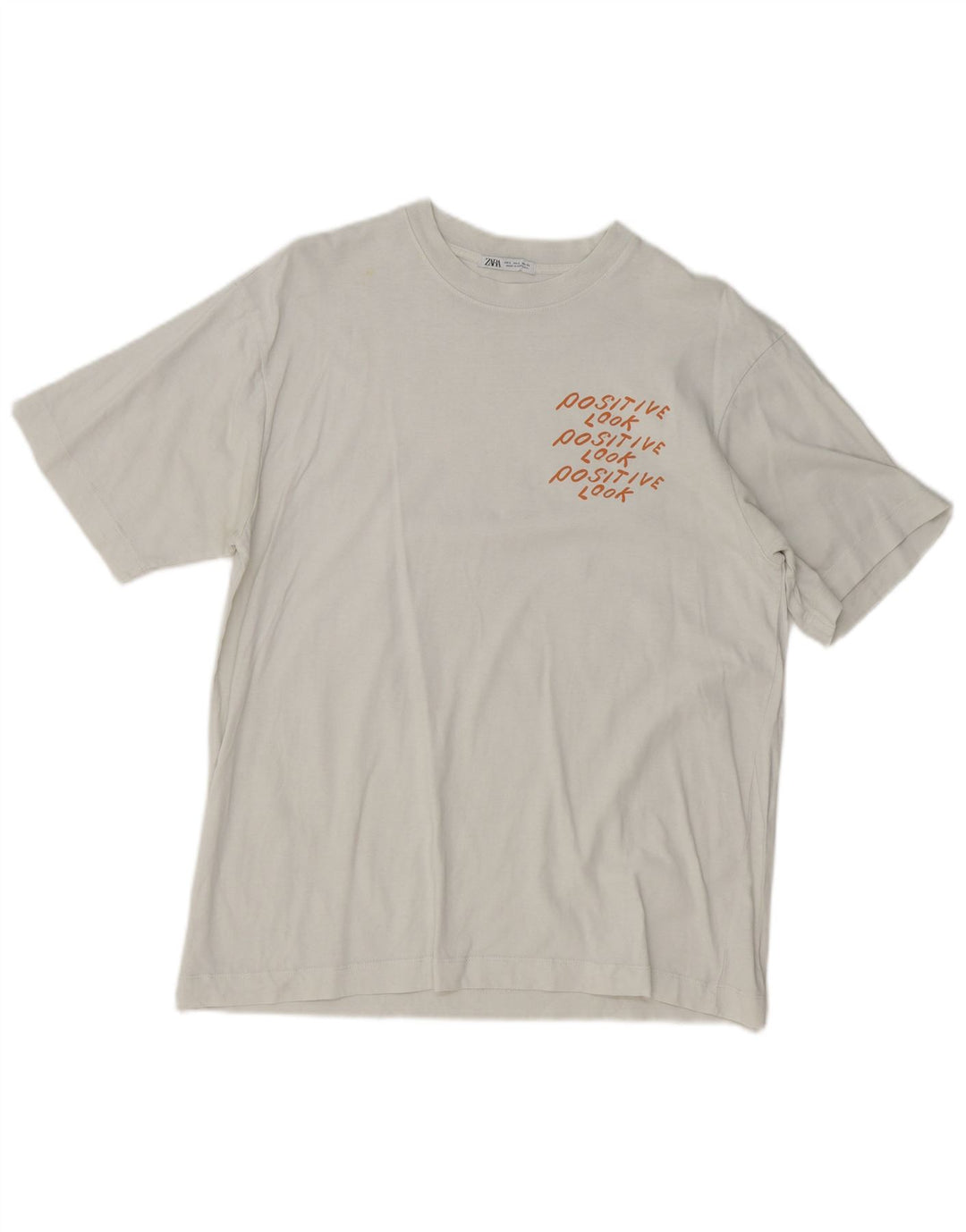 Tricou cu grafic pentru femei Zara UK 16 Large White