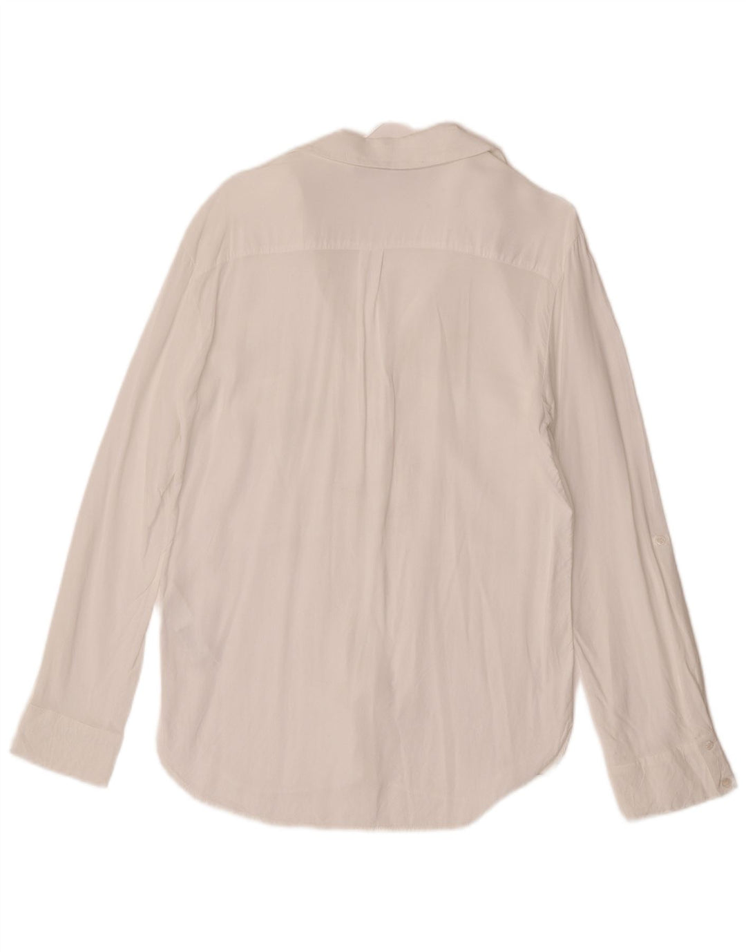 Bluză cămașă pentru femei Zara UK 12 Medium White Viscose