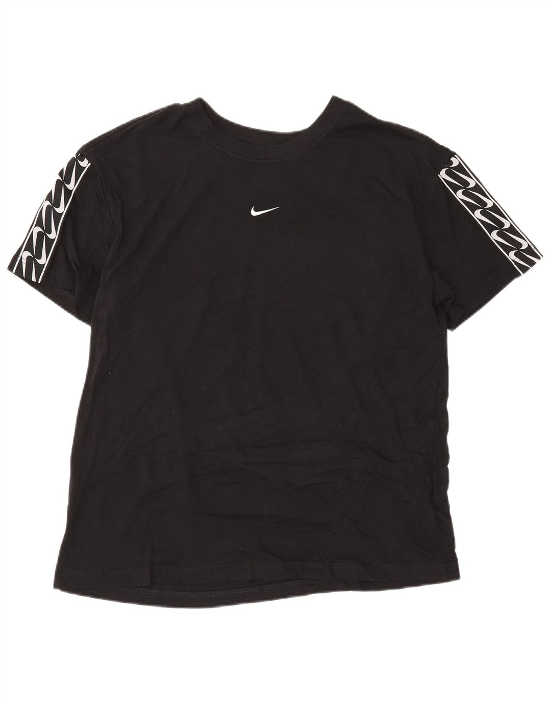 Tricou grafic Nike pentru bărbați Top mediu negru bumbac
