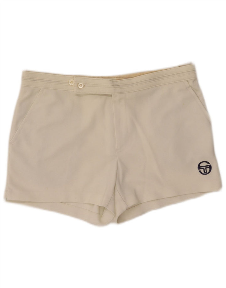 SERGIO TACCHINI Pantaloni scurți casual pentru bărbați IT 48 Medium W30 Off White