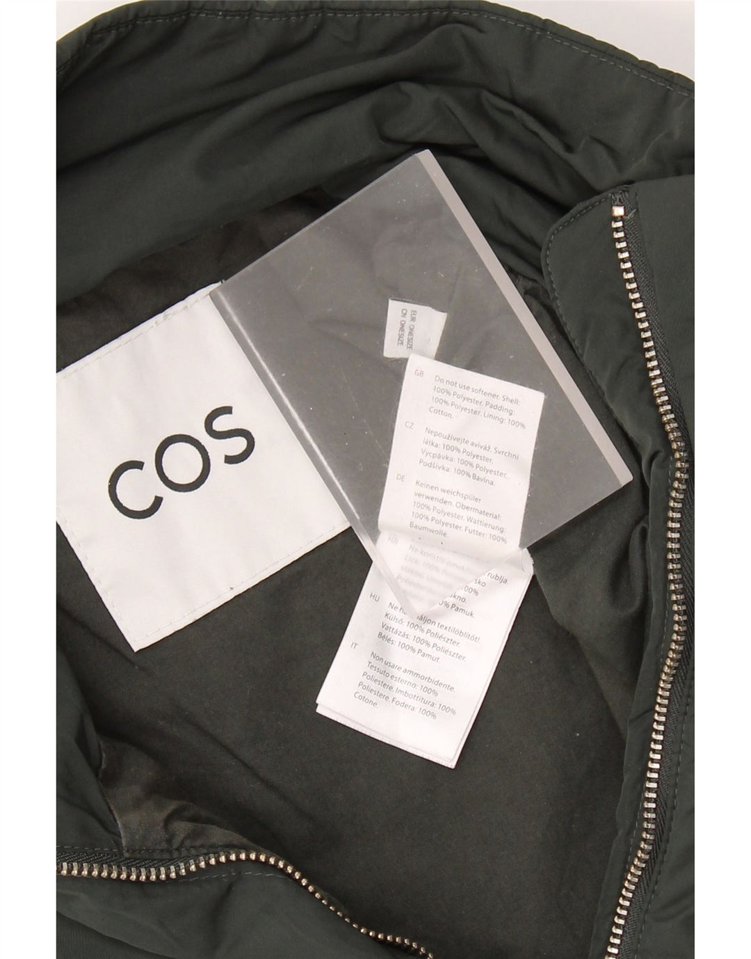 Gilet Poncho Cos pentru damă, mărime unica, poliester kaki