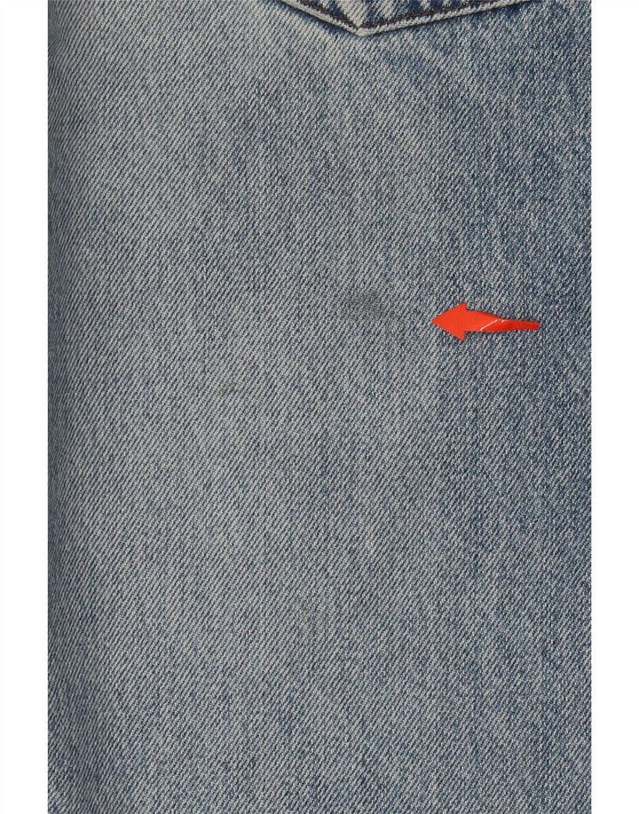 Blugi drepți pentru bărbați LACOSTE W34 L34 albastru