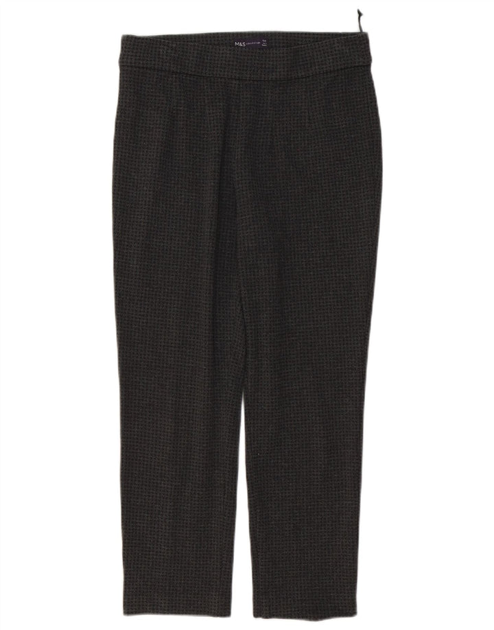 Leggings pentru femei Marks & Spencer UK 10 Small W28 L23 Gri Houndstooth