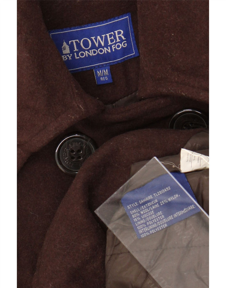 Palton LONDON FOG pentru femei UK 14 Lână maro medie