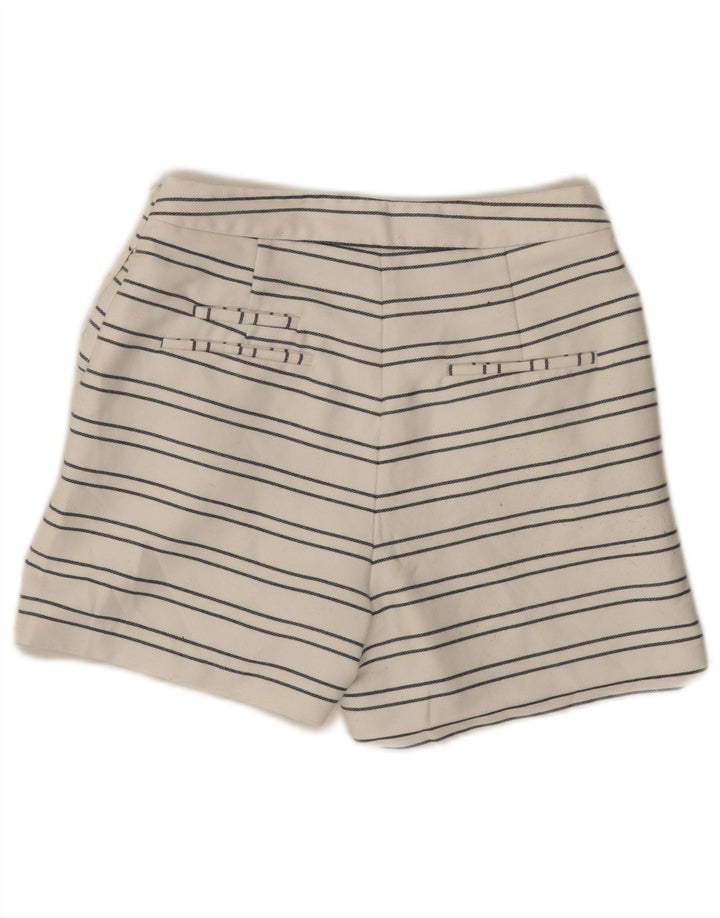 Pantaloni scurți chino cu talie înaltă Zara, pentru femei, mici W26, poliester cu dungi albe
