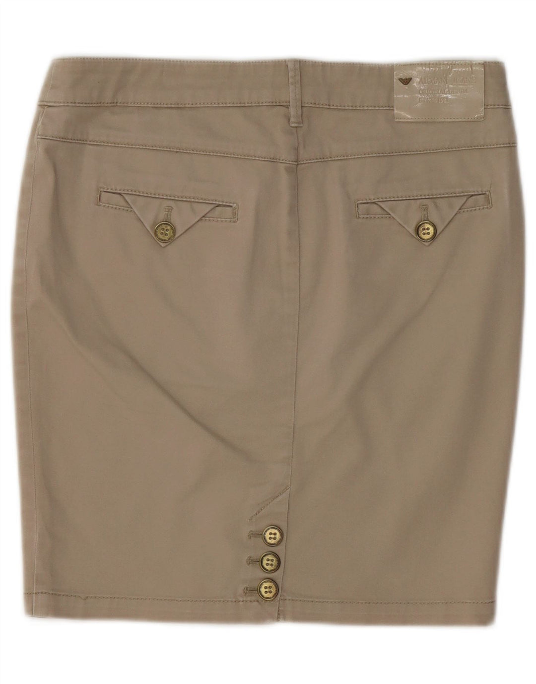 Fusta Creion Femei ARMANI EU 40 Medium W30 Bumbac Bej