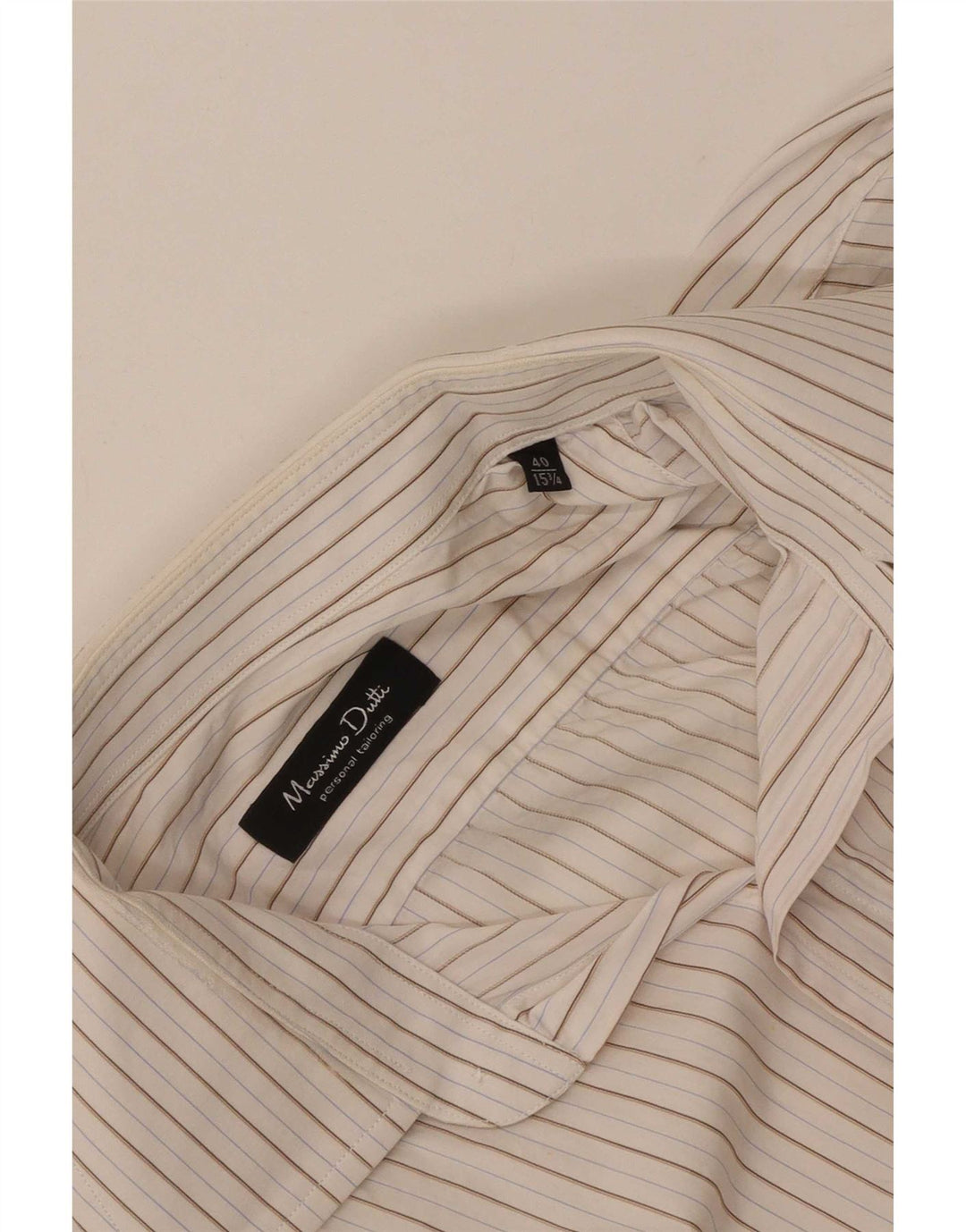 Cămașă Massimo Dutti pentru bărbați Mărimea 40 15 1/2 Mediu în dungi albe