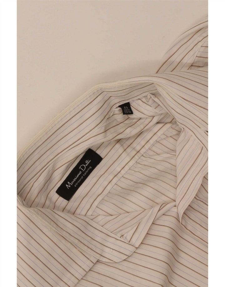 Cămașă Massimo Dutti pentru bărbați Mărimea 40 15 1/2 Mediu în dungi albe