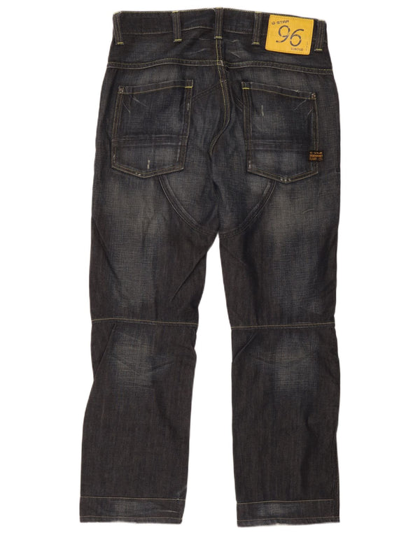 Blugi G-Star Elwood drepte pentru bărbați W34 L30 bumbac bleumarin