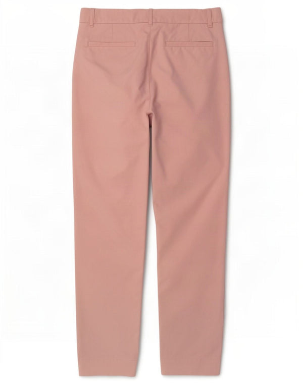 Marks & Spencer Womens High Waist Chino Trousers UK 14 Large W32 L28 Pink