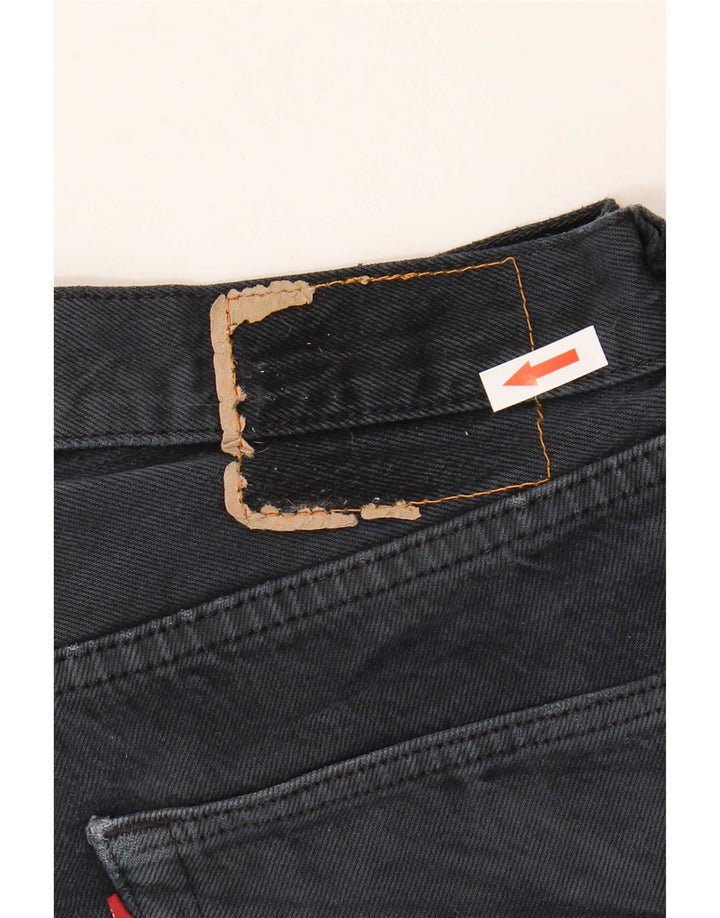 Pantaloni scurți din blugi pentru femei Levi's W33 bumbac bleumarin mediu