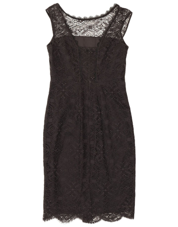 Rochie bodycon fără mâneci pentru femei Monsoon UK 10 Mic, negru, nailon floral