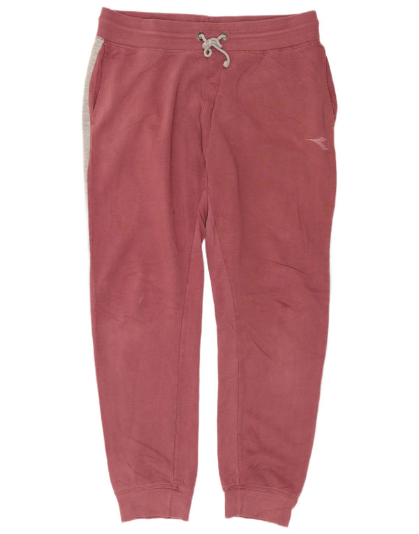Pantaloni de trening Diadora pentru femei Joggeri UK 16, mare, roz, color block