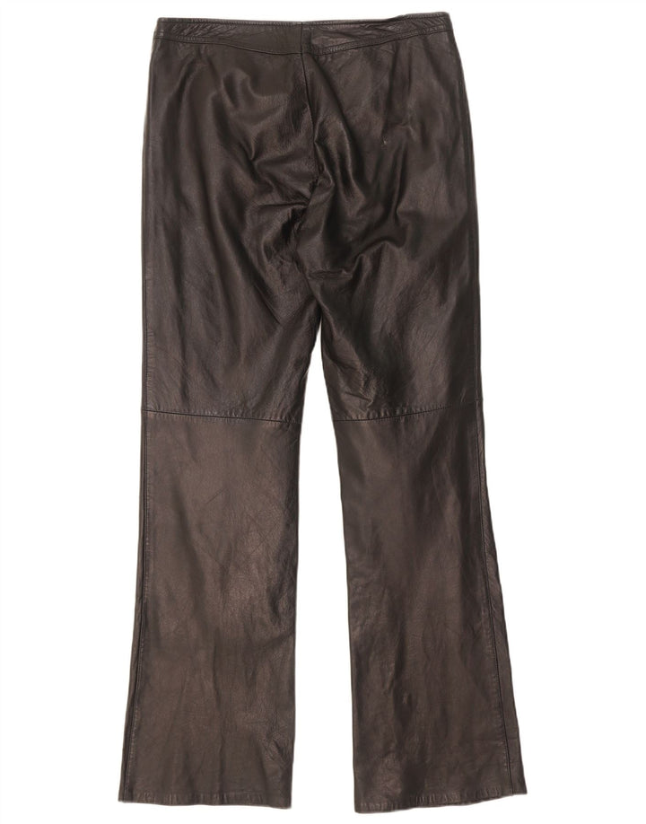 Pantaloni Dakota pentru femei Bootcut din piele W30 L31 negru