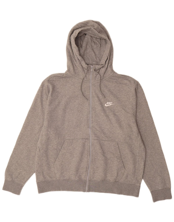 Pulover NIKE pentru bărbați, cu fermoar, XL, bumbac gri