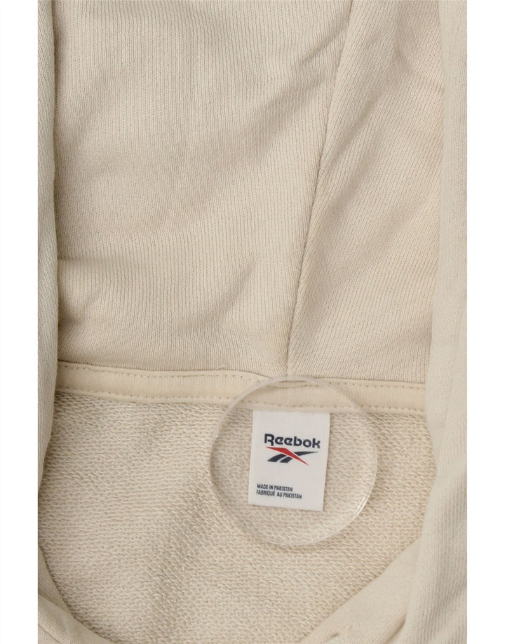 Pulover cu glugă REEBOK pentru bărbați, bumbac alb XL