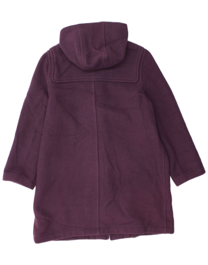 Manson vintage pentru femei cu glugă UK 14 mare lână violet