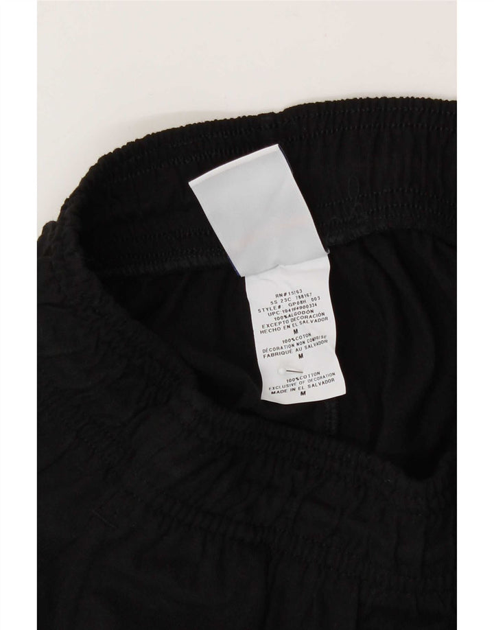 Pantaloni de trening grafic pentru bărbați Champion Pantaloni de jogging Bumbac mediu negru