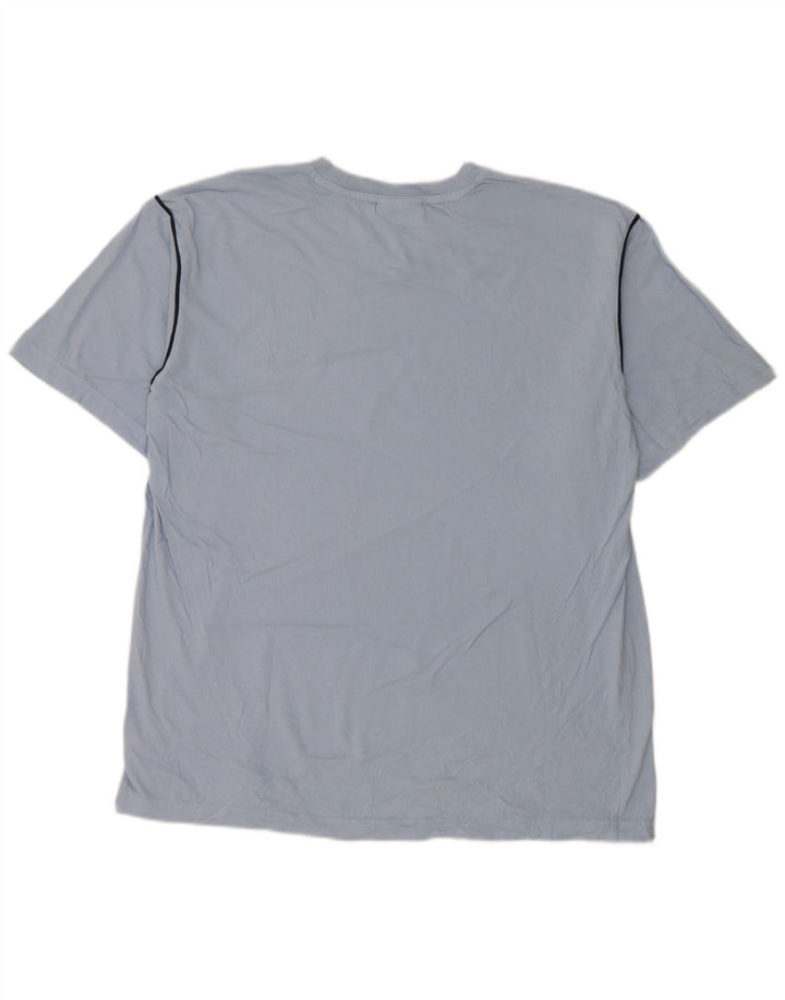 Tricou pentru bărbați Asics Top XL Bumbac cu dungi albastre