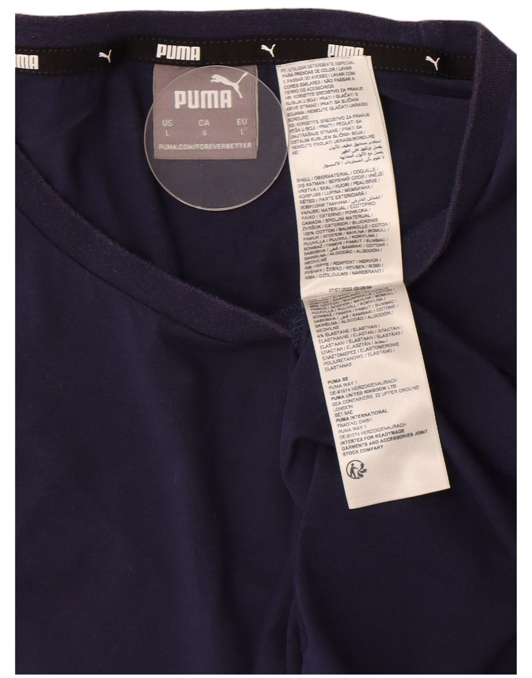 Tricou pentru bărbați Puma Top mare din bumbac bleumarin