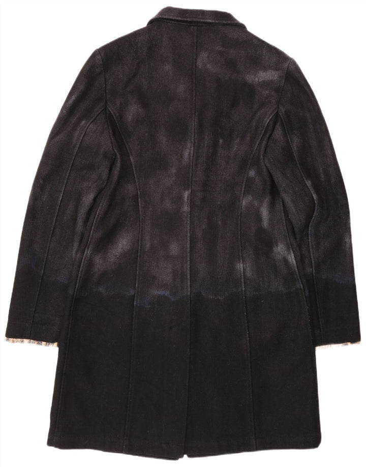 Palton pentru femei Moschino UK 14 Medium Black Colorblock Lână