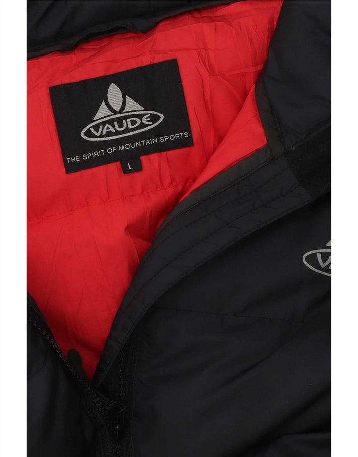 Jachetă căptușită cu glugă Vaude pentru bărbați UK 40 Large Black