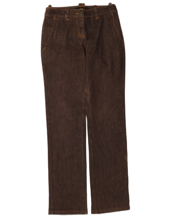 Blugi drepti pentru femei Iceberg IT 42 Medium W28 L34 Maro Bumbac