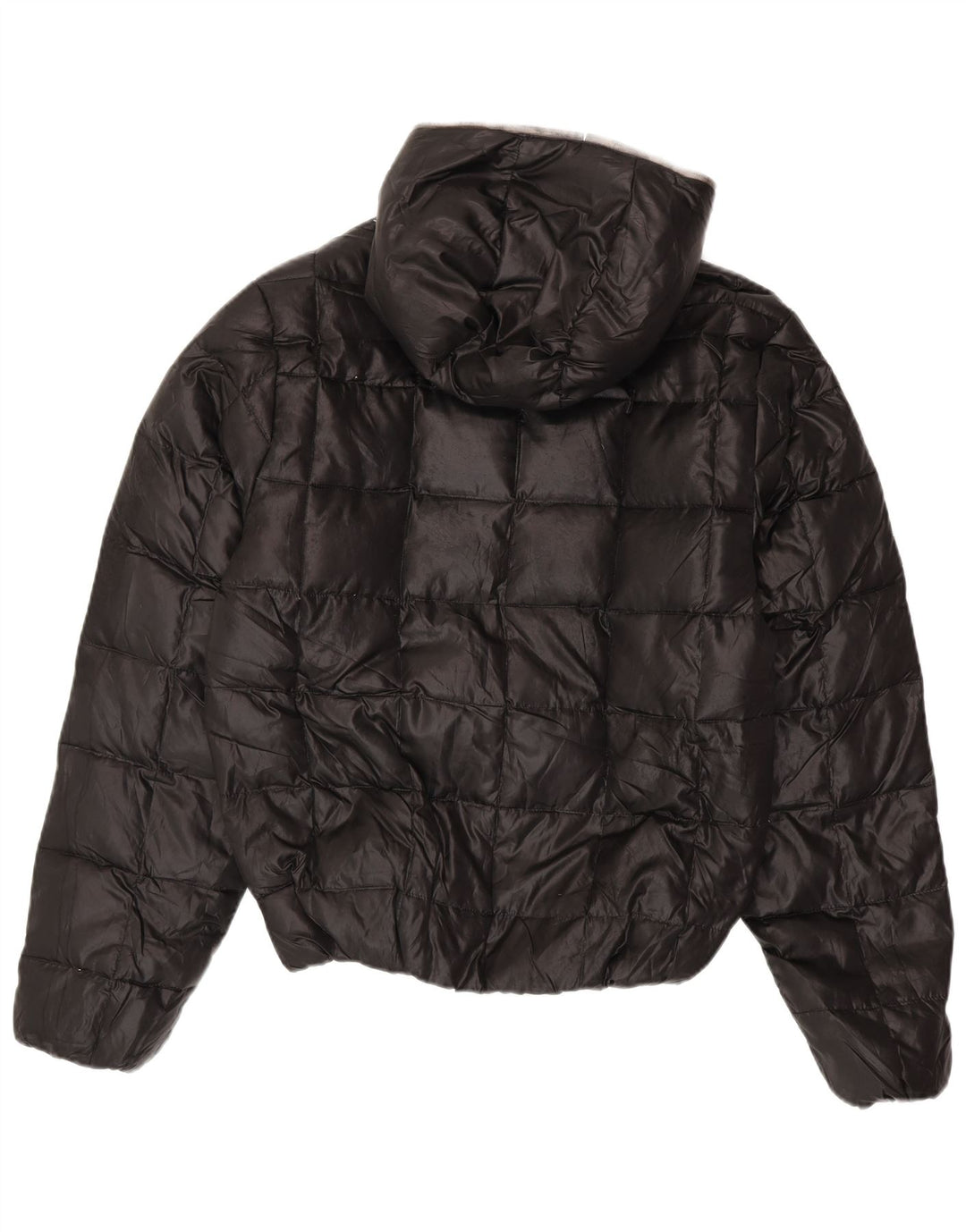 Jachetă căptușită cu glugă pentru băieți Zara 13-14 ani XL poliester negru