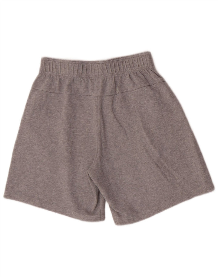Pantaloni scurți sport Adidas pentru bărbați, bumbac gri mediu