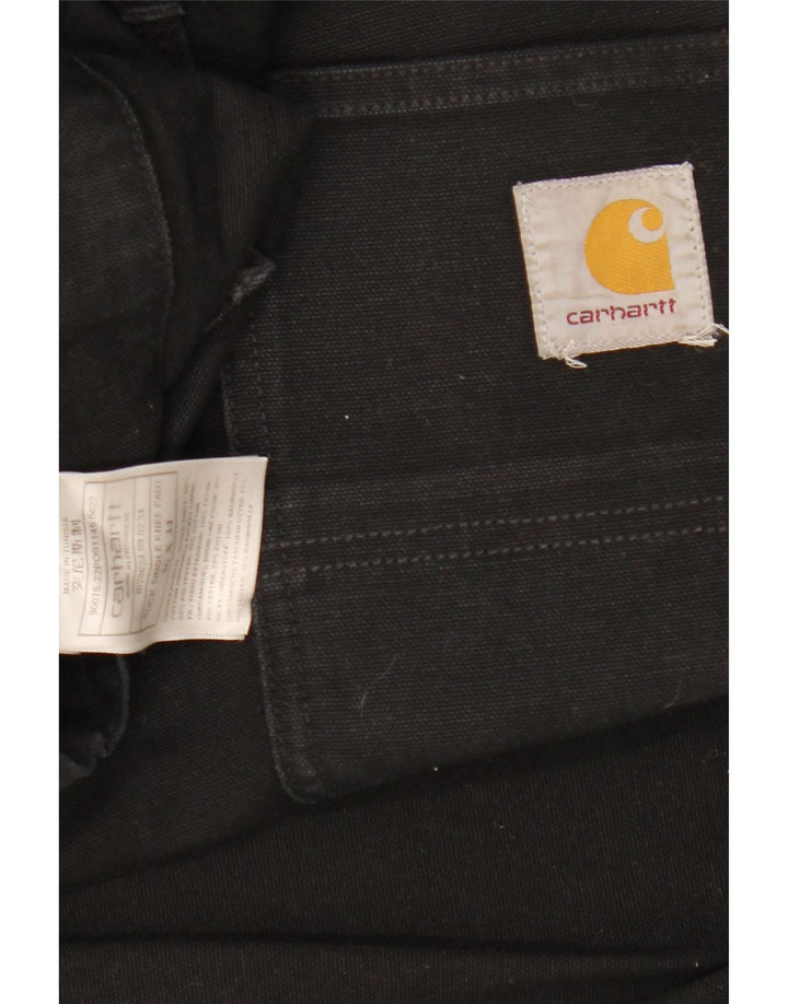 Pantaloni cargo drepti pentru bărbați CARHARTT W36 L34 poliester negru