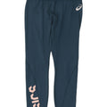 ASICS Womens Graphic Crop Tracksuit Trousers UK 12 Medium  Navy Blue