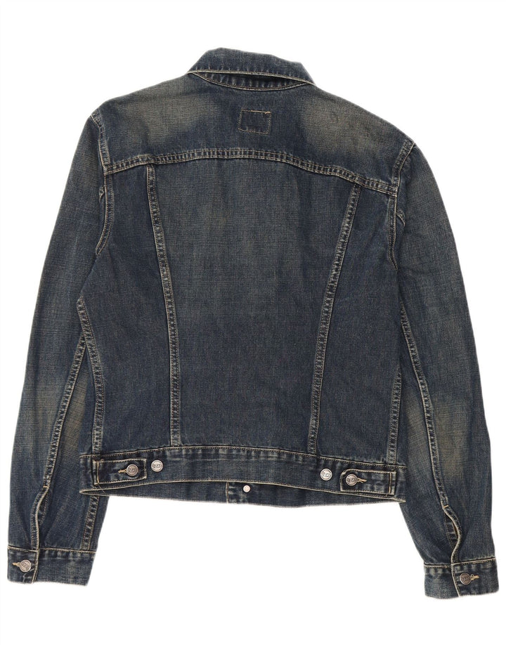 Jachetă de denim crop pentru femei Gas UK 16 mare bumbac bleumarin