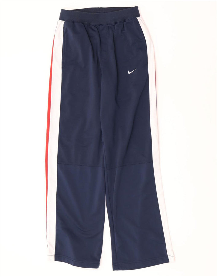 Pantaloni de trening Nike pentru băieți 12-13 ani, mari, bleumarin, color block