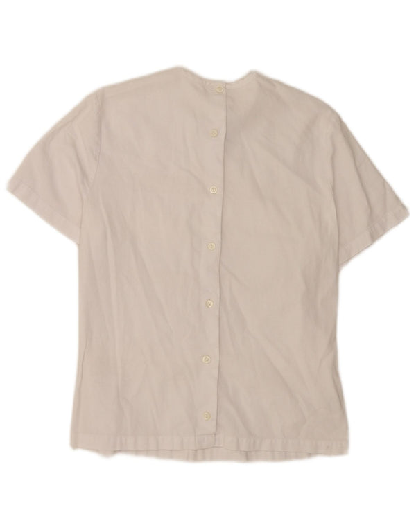 Naracamicee Bluză Femei Top UK 12 Medium White Bumbac