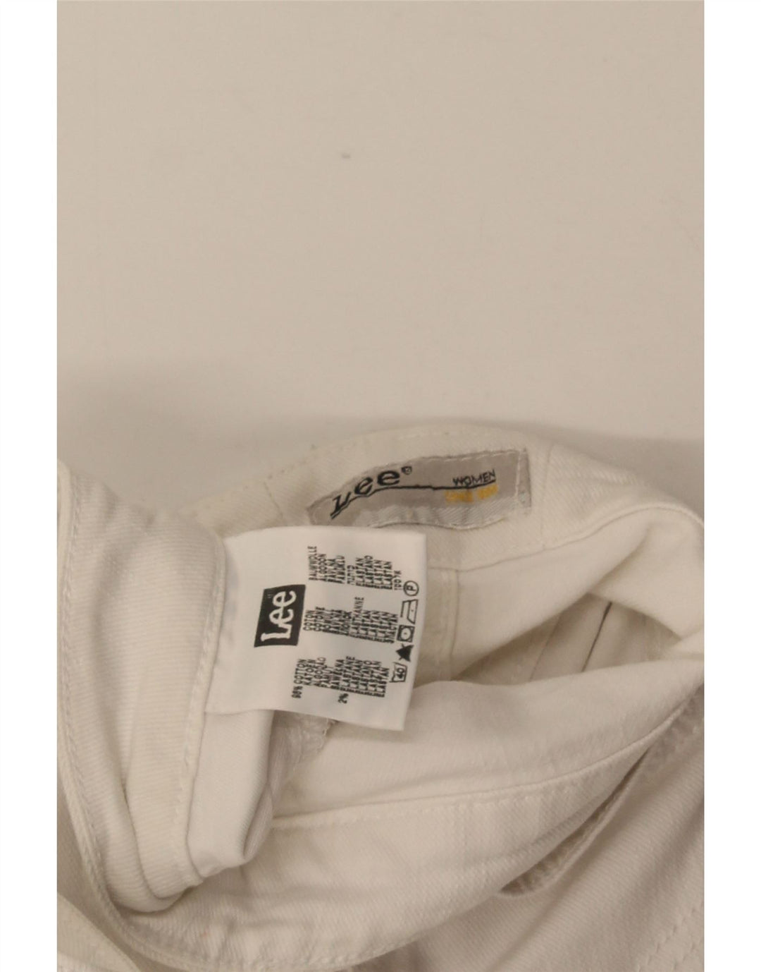 Blugi Lee Norma Slim pentru femei W30 L27 Bumbac alb