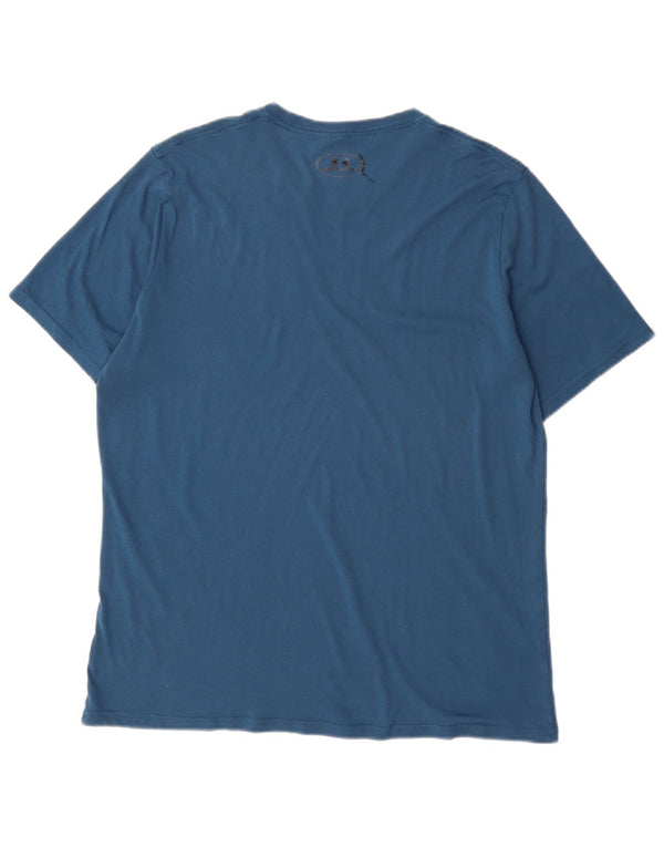 Tricou grafic Under Armour pentru bărbați Heat Gear Top mare albastru