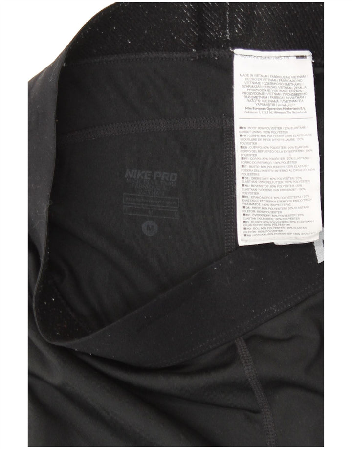 Leggings Nike Dri Fit Graphic Capri pentru femei UK 12 Poliester mediu negru