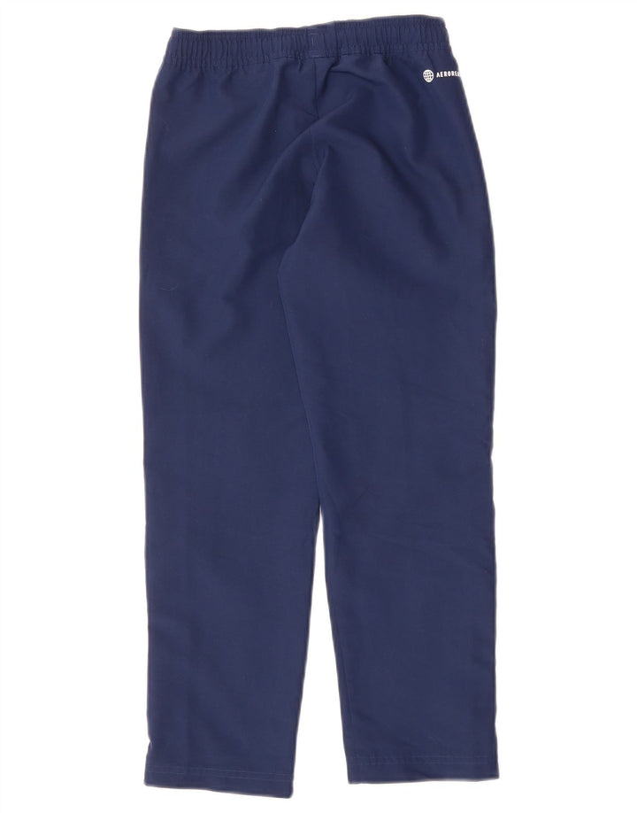 Pantaloni de trening ADIDAS Aeroready pentru baieti 7-8 ani poliester bleumarin