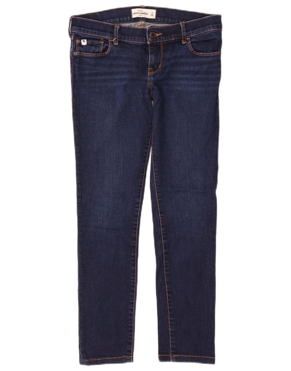 Blugi slim pentru fete Abercrombie & Fitch 15-16 ani W28 L26 bleumarin bumbac