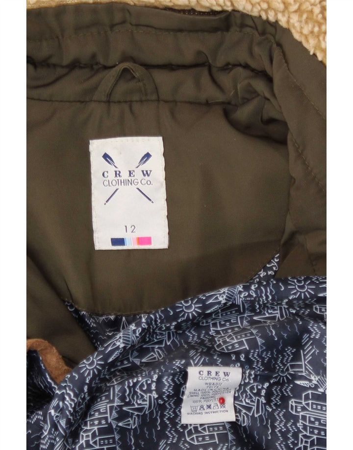 Crew Clothing Jachetă căptușită pentru femei UK 12 Medium Kaki Poliester