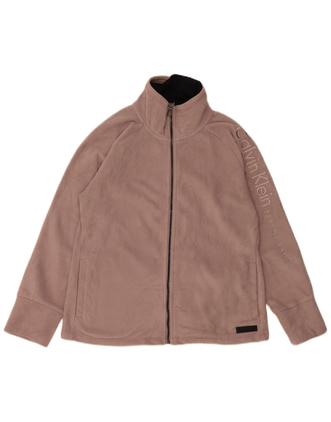 Jachetă din lână CALVIN KLEIN pentru femei, UK 16, mare, roz, poliester