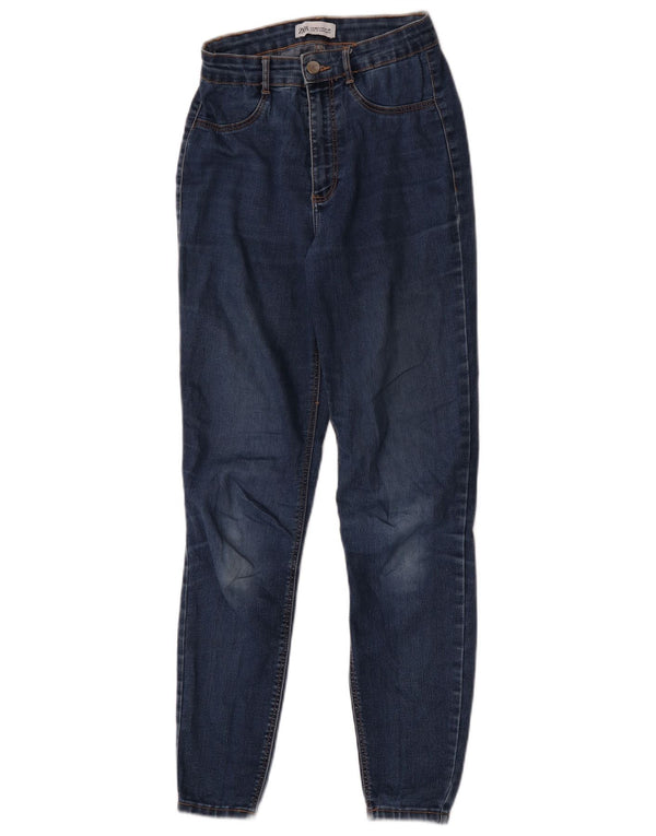 Blugi slim pentru femei Zara EU 36 XS W26 L28 Albastru Bumbac